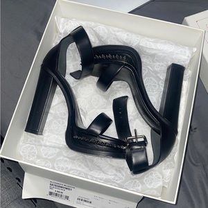 Brand New Alexander Mcqueen Punk Spike Ankle-Strap Platform Sandals